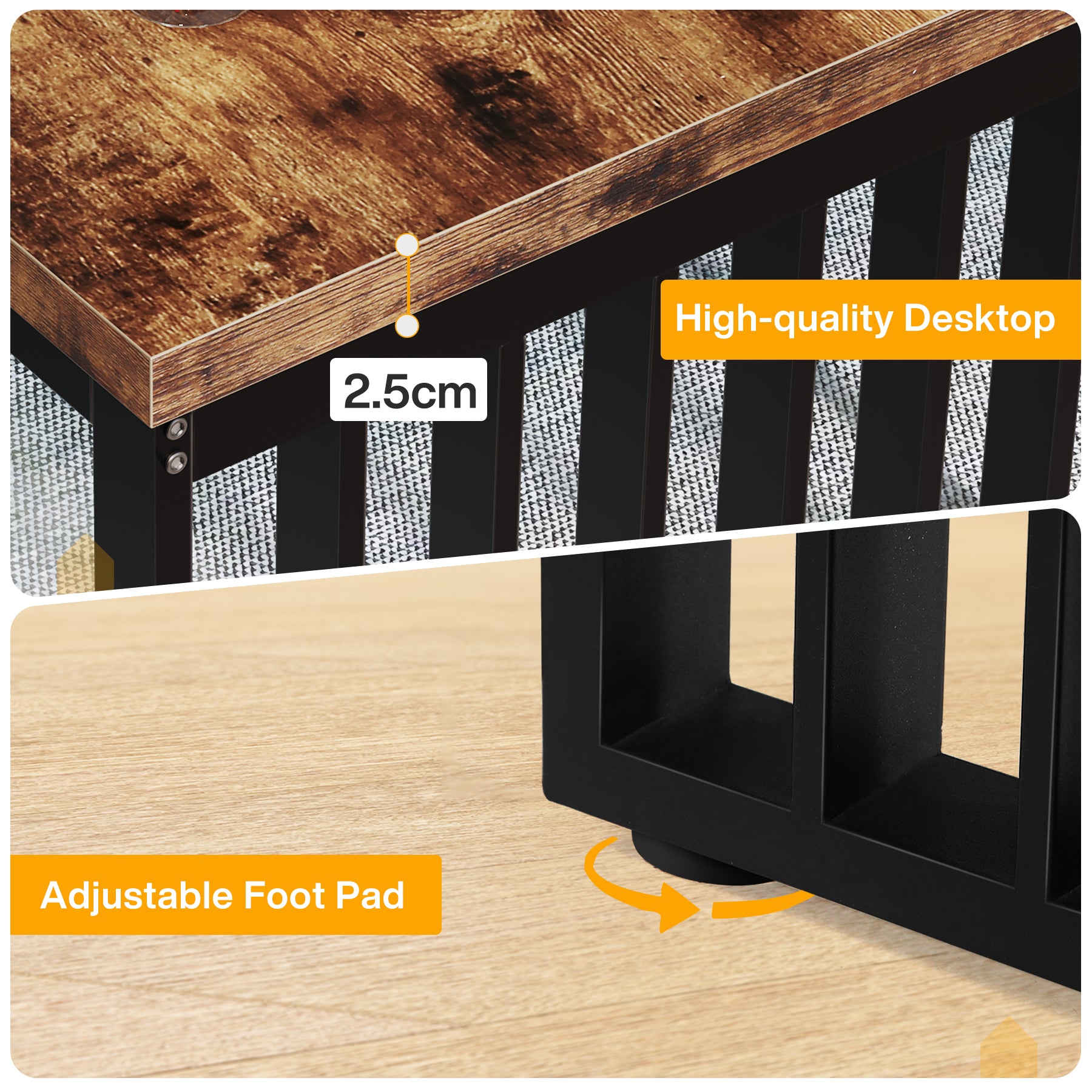 180cm Zwei-Personen-Schreibtisch, langer Executive-Schreibtisch, Doppel-Computertisch