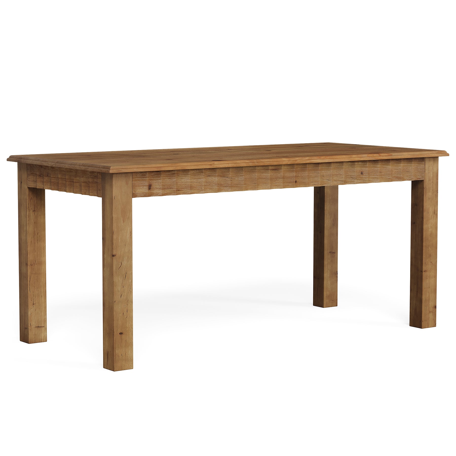 Tribesigns Massivholz Esstisch 160 cm, Küchentisch für 4–6 Personen im Landhausstil