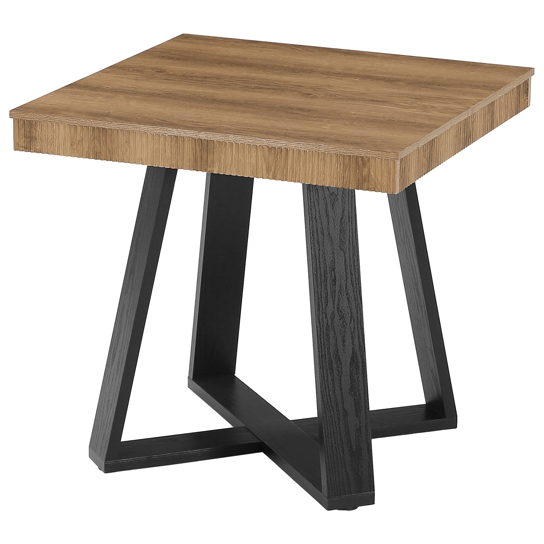 Tribesigns Kleiner Esstisch 80x80 cm quadratisch für 2–4 Personen, platzsparender Küchentisch mit X-Gestell