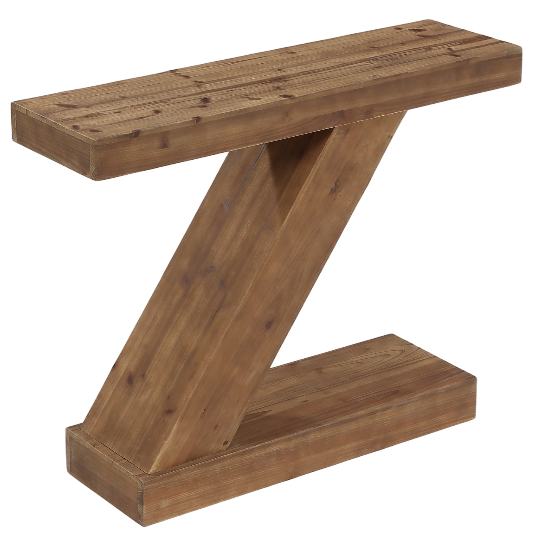 Tribesigns Z-Design Massivholz Konsolentisch 105 cm, Schmaler Flurtisch im Landhausstil