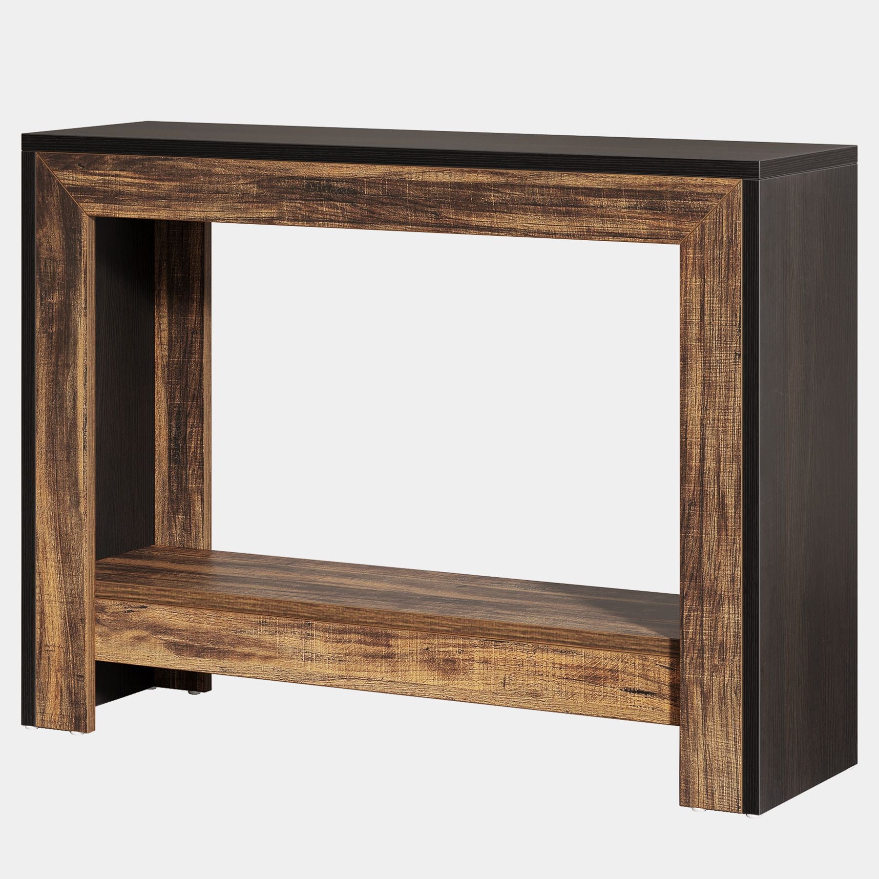 105cm Rechteckiger Konsolentisch aus Holz. Schlichter geometrischer Eingangstisch für den Flur