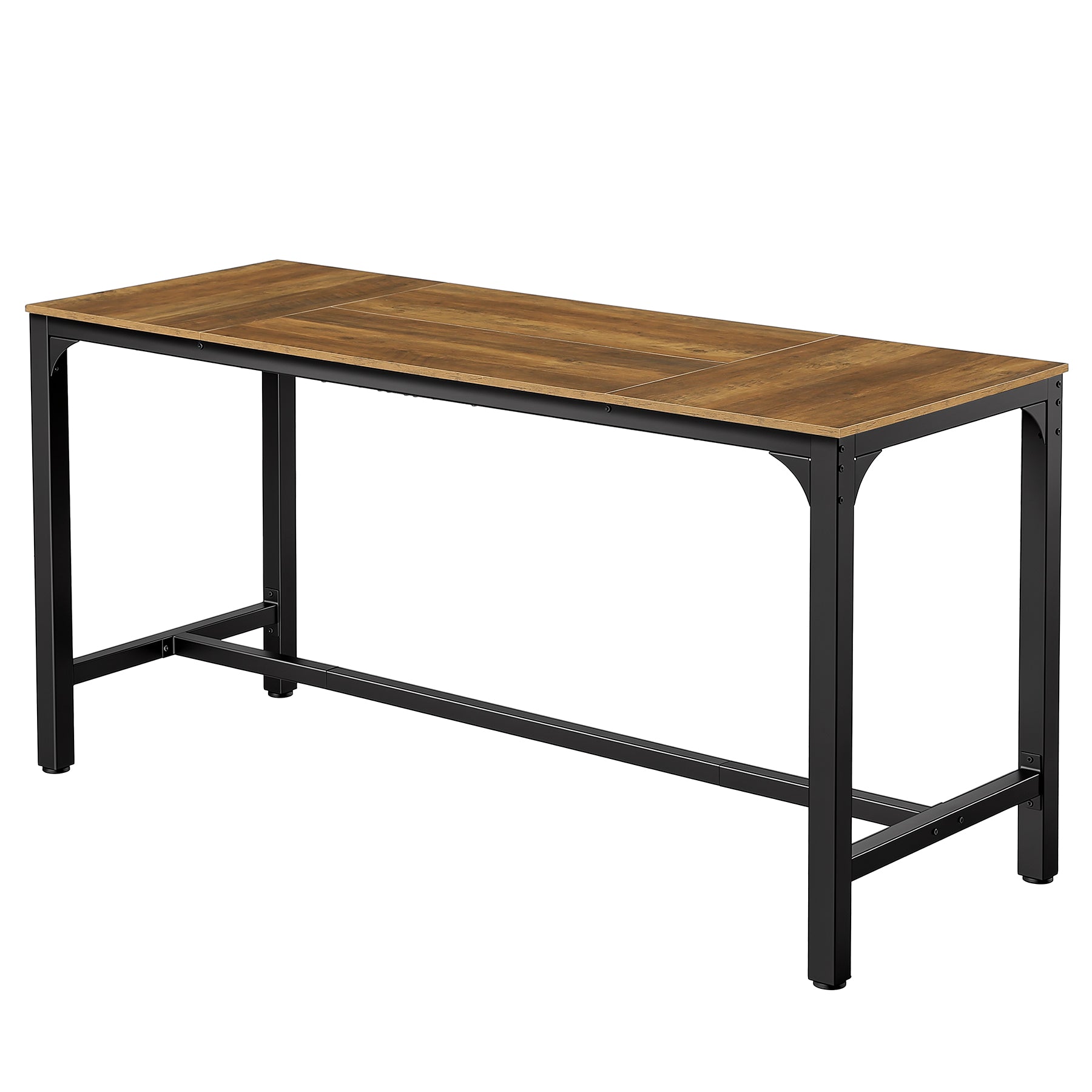 Tribesigns Bartisch 180 cm für 6–8 Personen, Hochtisch mit Metallgestell & Fußstütze