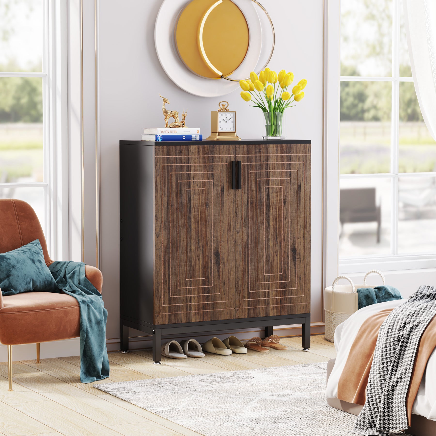 Schuhschrank: Moderne Schuhaufbewahrung für Wohnzimmer