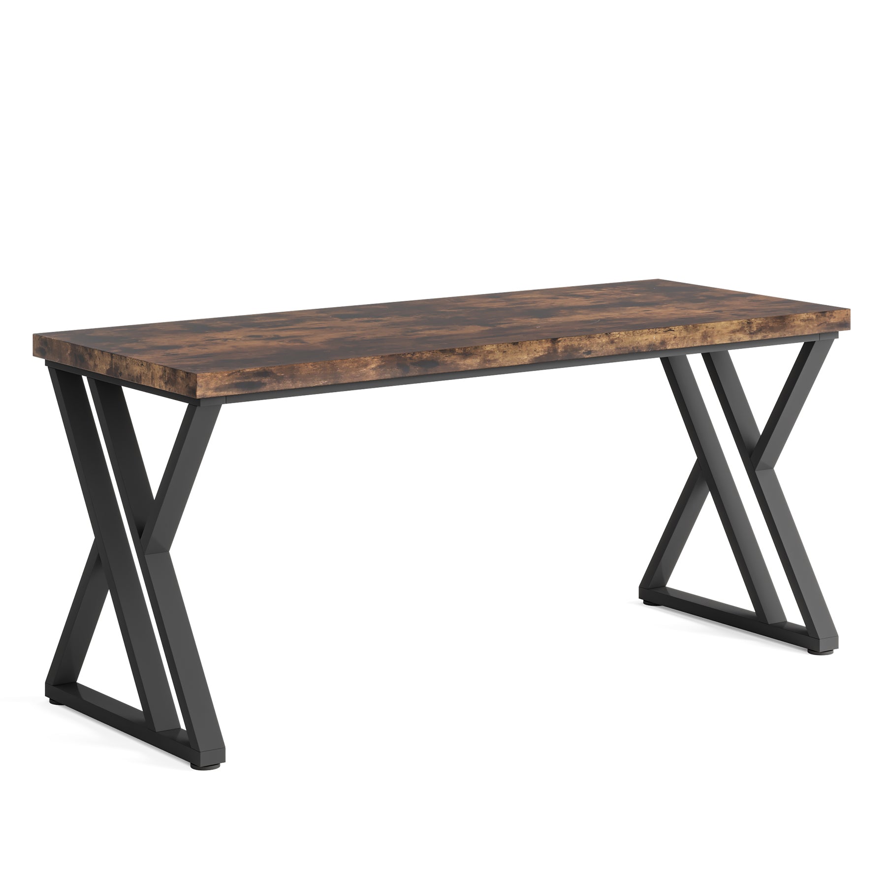 Tribesigns Schreibtisch 140 cm mit Z-Metallbeinen, stabiler Computertisch für Home Office & Büro