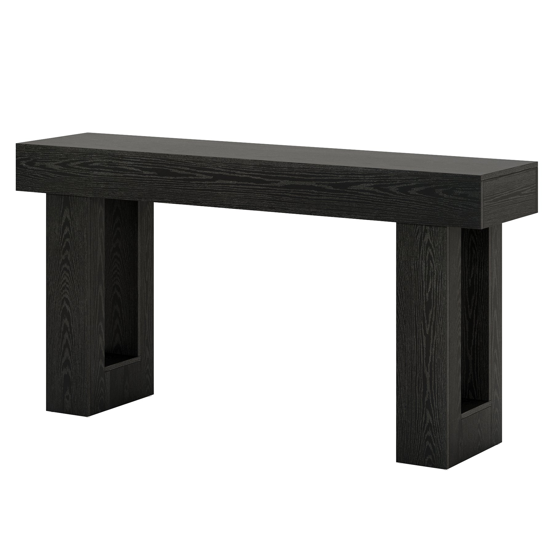 Konsolentisch 160 cm aus Holz, rechteckiger Sofatisch für hinter dem Sofa
