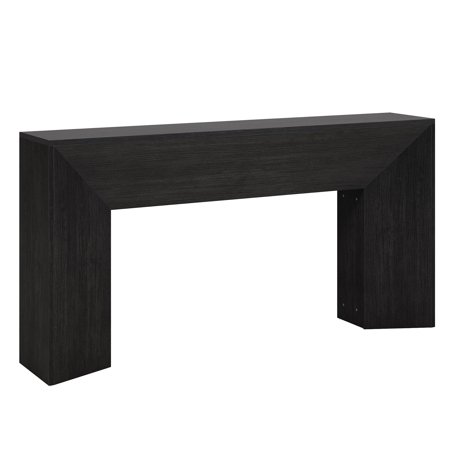 Konsolentisch 160 cm, extra langer schmaler Holztisch für Flur, hinter Sofa, Wohnzimmer und Eingang