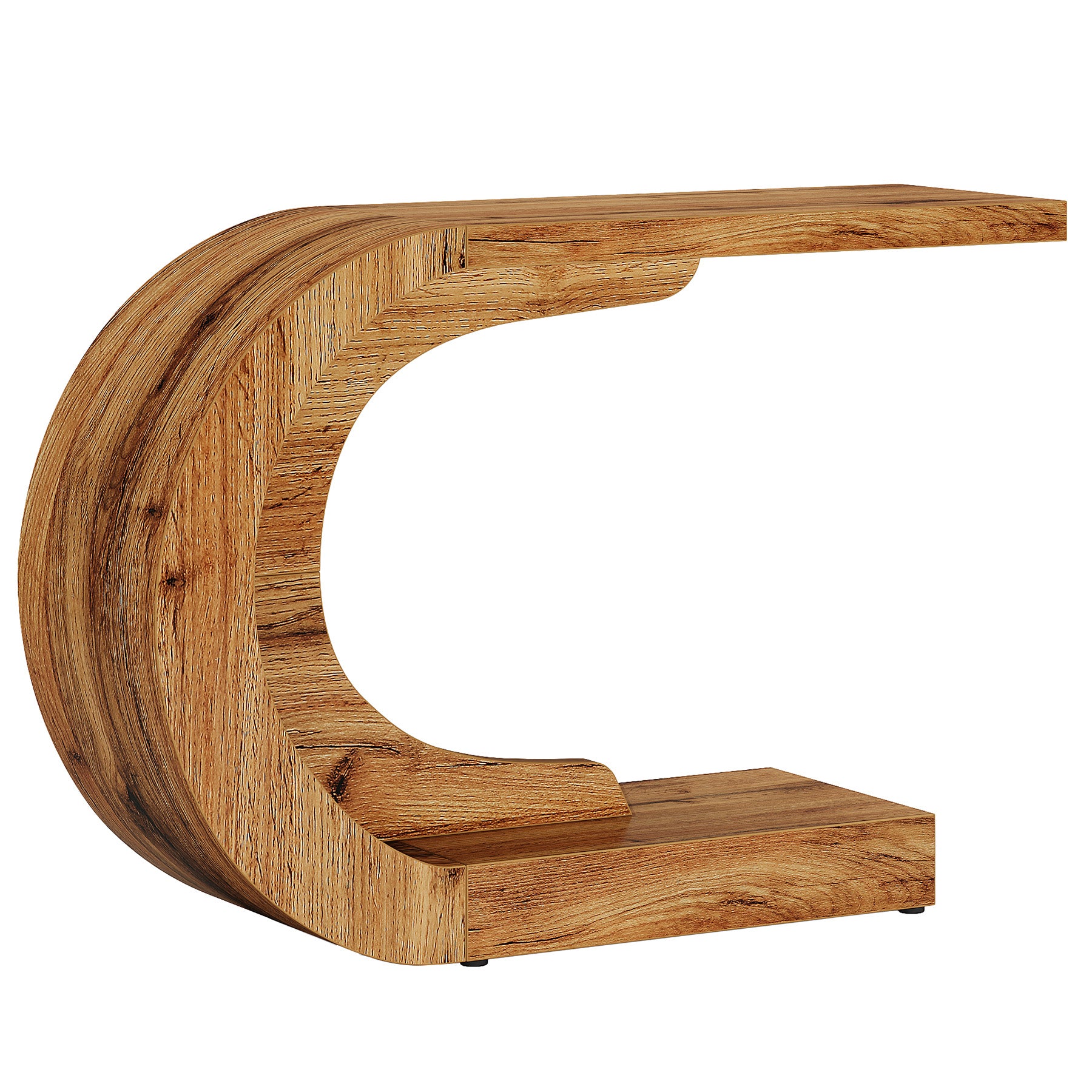 110 cm C-förmiger Mid-Century Modern-Konsolentisch für den Eingangsbereich