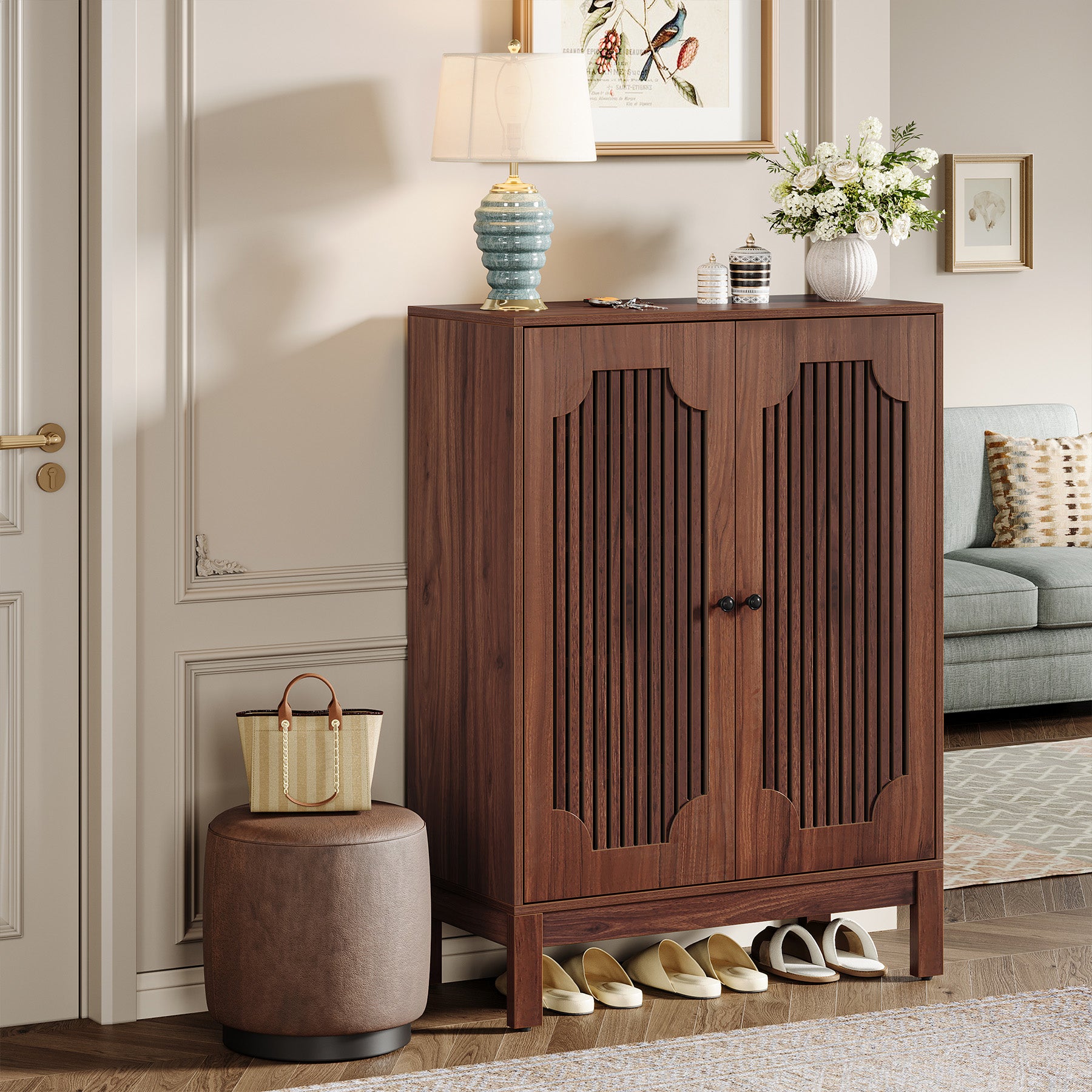 Schuhschrank für 20 Paar Schuhe, 6-stufiger Schuhaufbewahrungs-Organizer