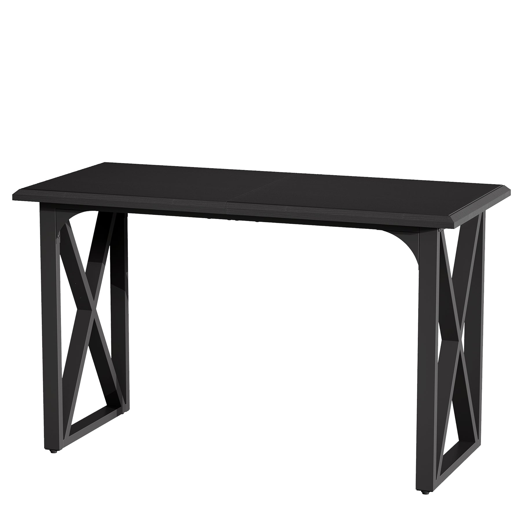 Tribesigns Bartisch 140 cm, Hochtisch im Industrial-Stil mit Metall-X-Gestell für 2–4 Personen