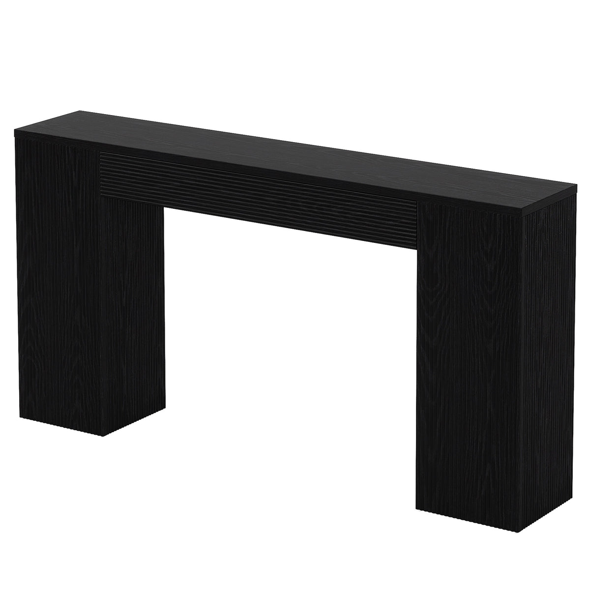 Tribesigns Konsolentisch 160 cm aus MDF, schmaler Flurtisch mit geriffelter Front