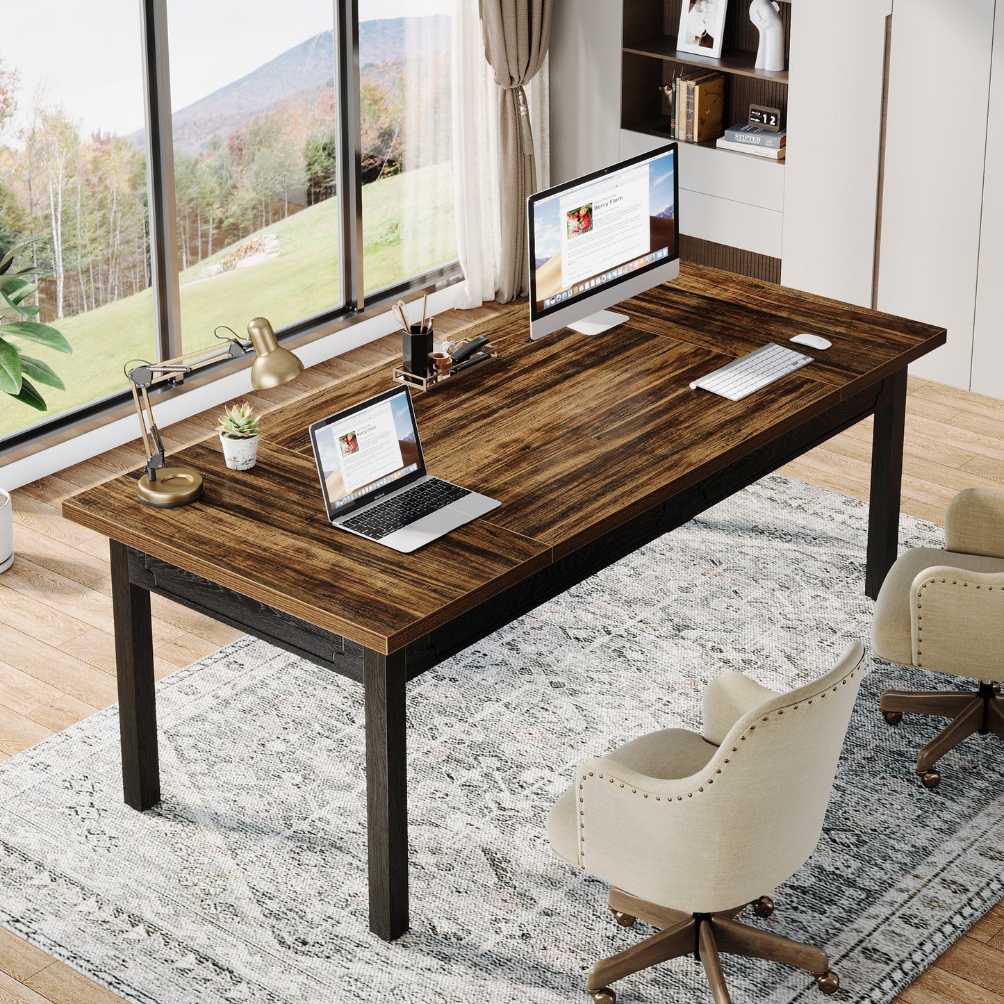 160cm Chefschreibtisch, moderner Computertisch, Büroschreibtisch