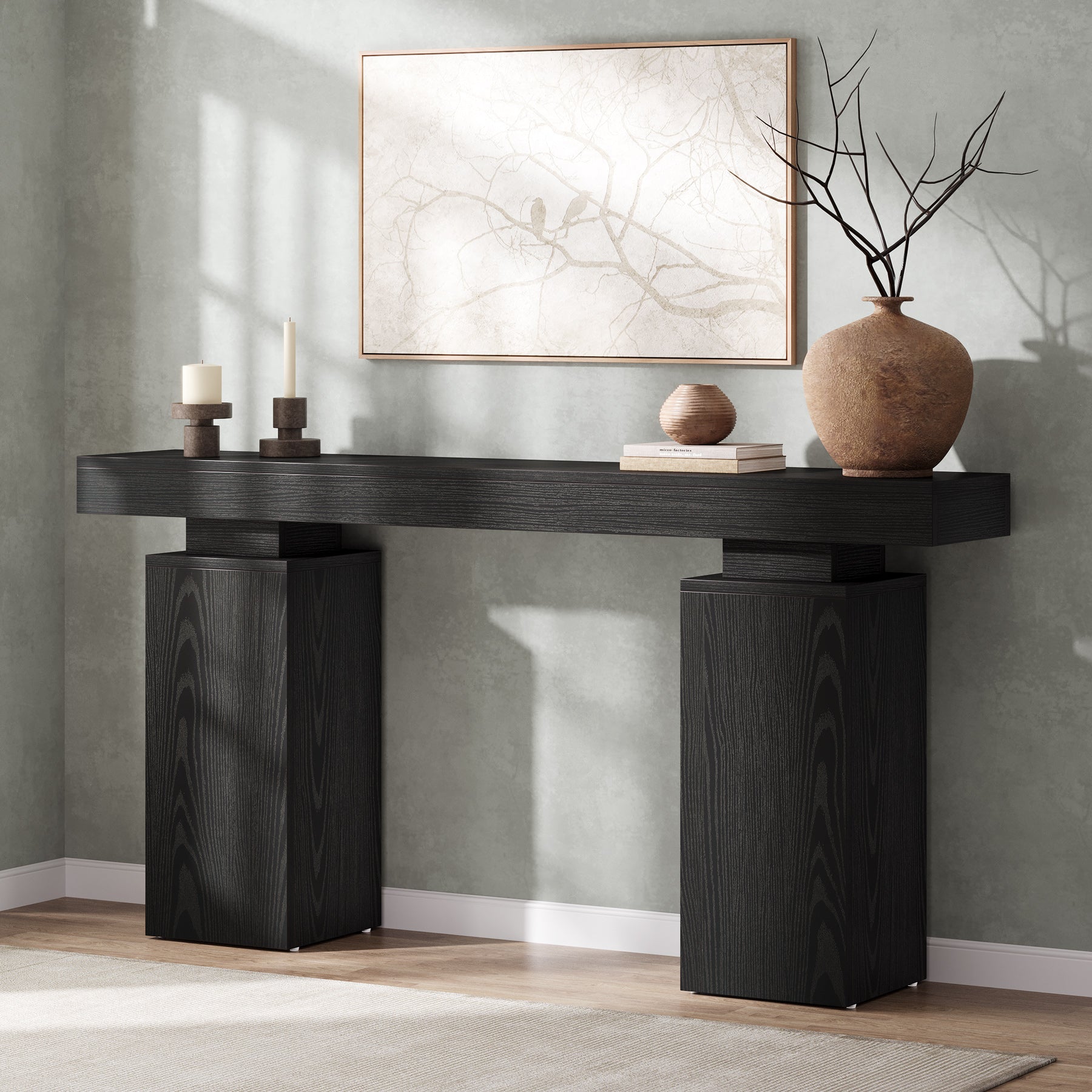 160 cm Konsolentisch - Landhaus-Sofatisch für Flur & Wohnzimmer