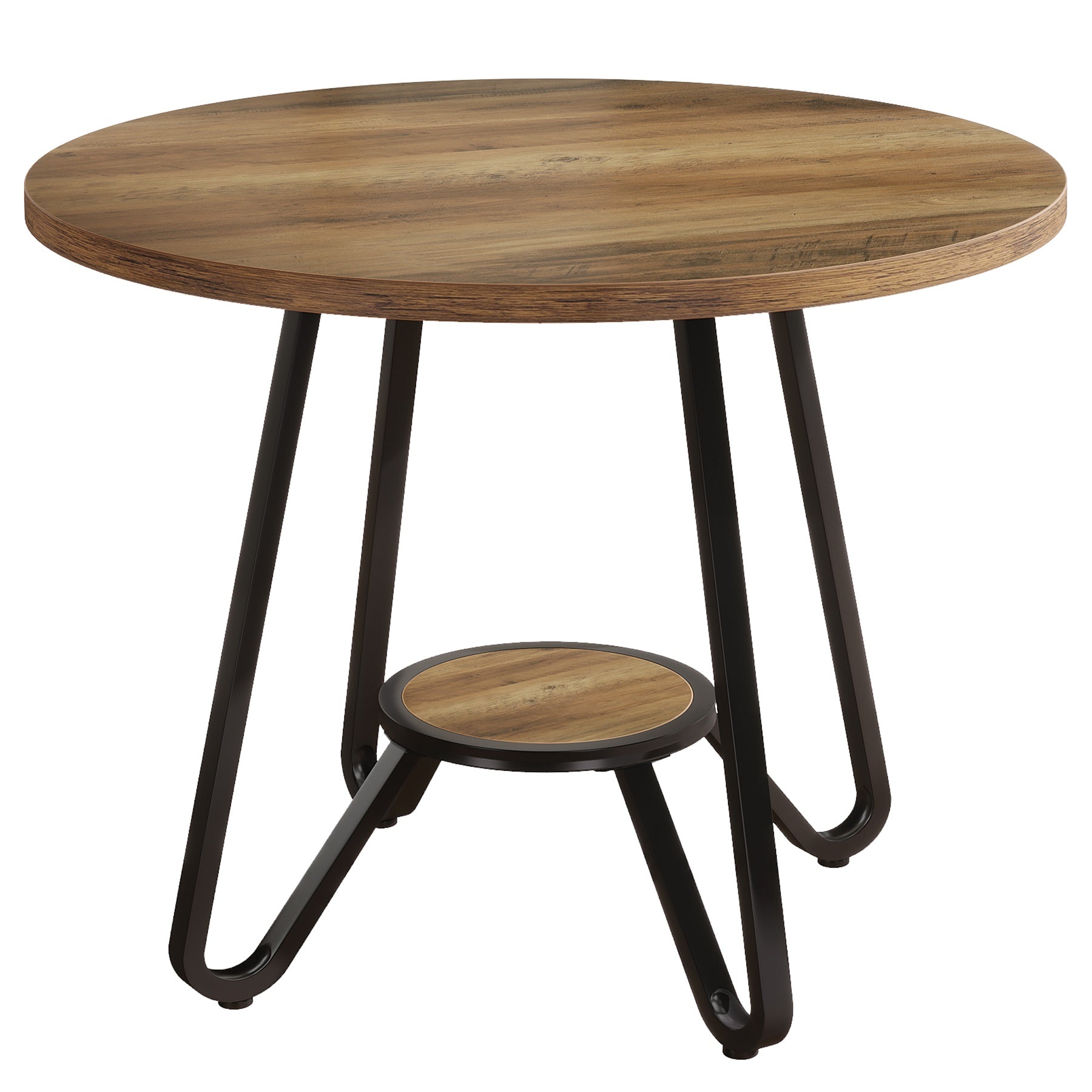 80 cm runder Konferenztisch - Kompakter Besprechungstisch für 4 Personen