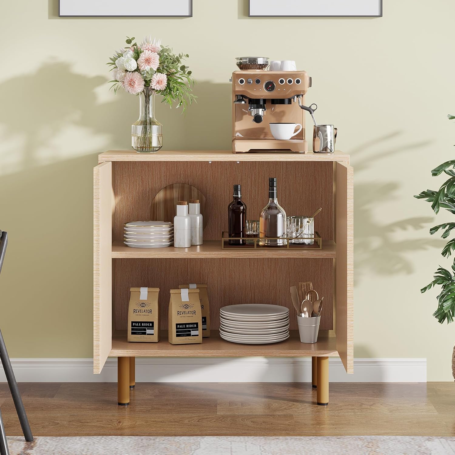 Natürliches klassisches Sideboard für Wohnzimmer und Esszimmer