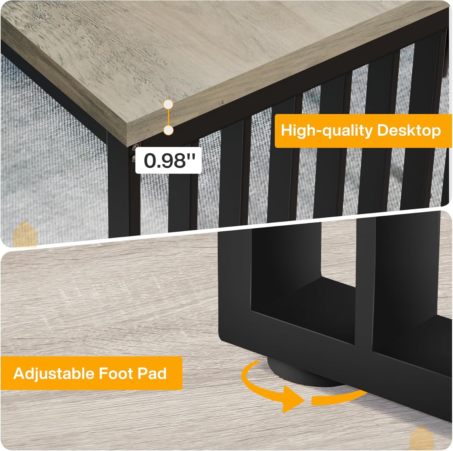 180cm Zwei-Personen-Schreibtisch, langer Executive-Schreibtisch, Doppel-Computertisch