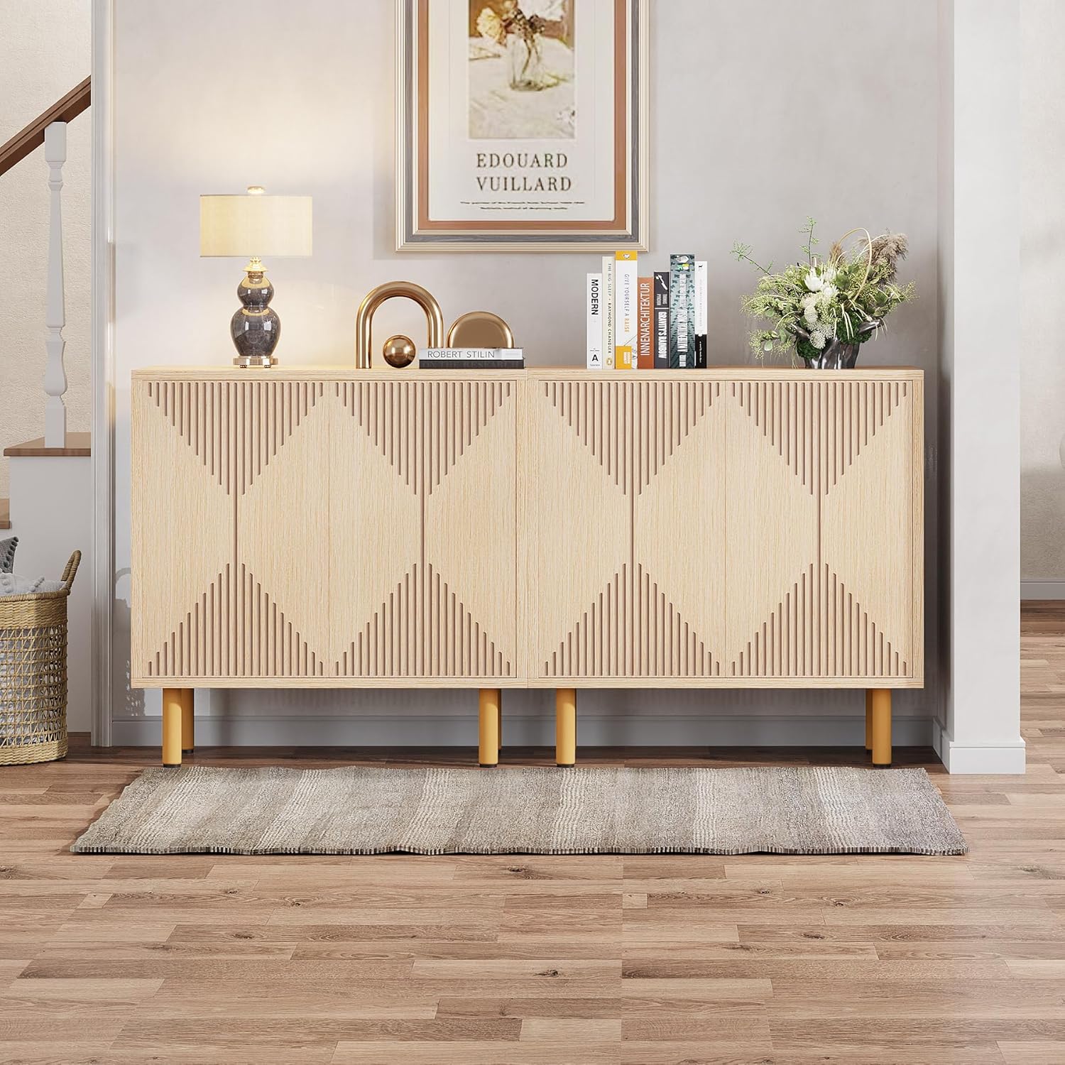 Natürliches klassisches Sideboard für Wohnzimmer und Esszimmer