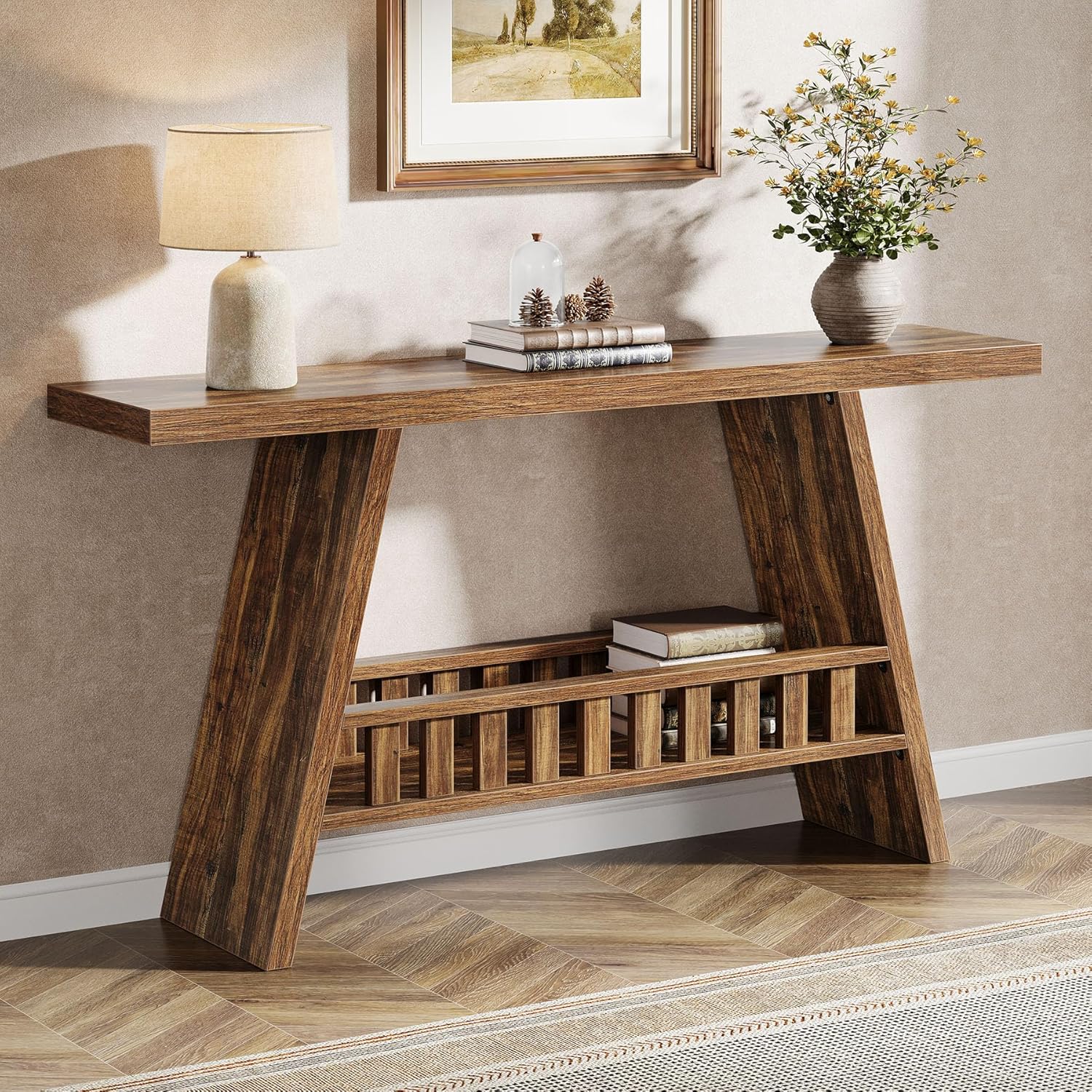 Landhaus-Konsole - 160 cm Langer schmaler Sofatisch