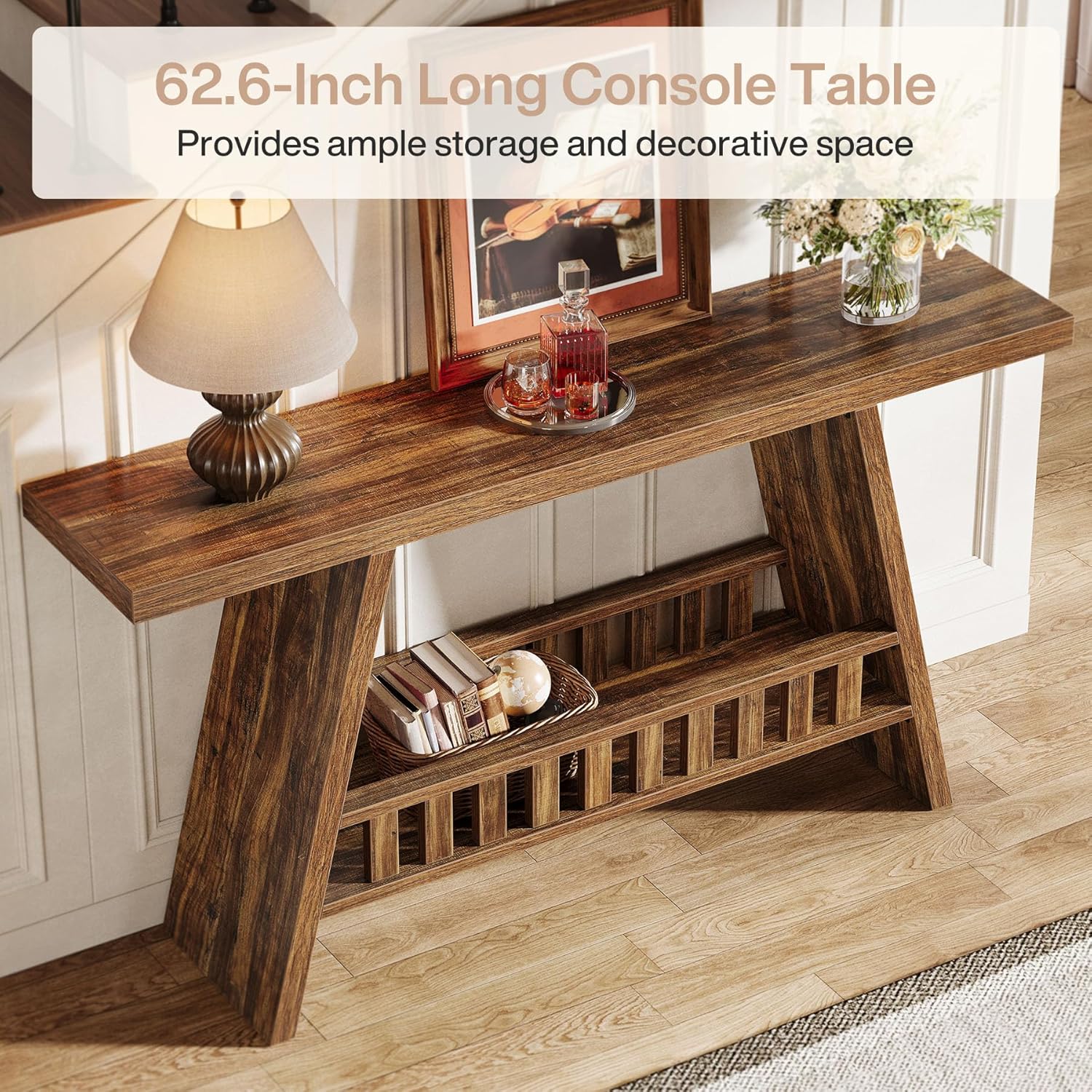Landhaus-Konsole - 160 cm Langer schmaler Sofatisch