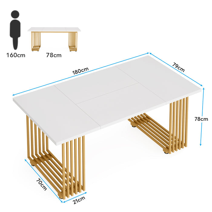180 cm Executive-Schreibtisch, moderner Büro-Computertisch-Konferenztisch