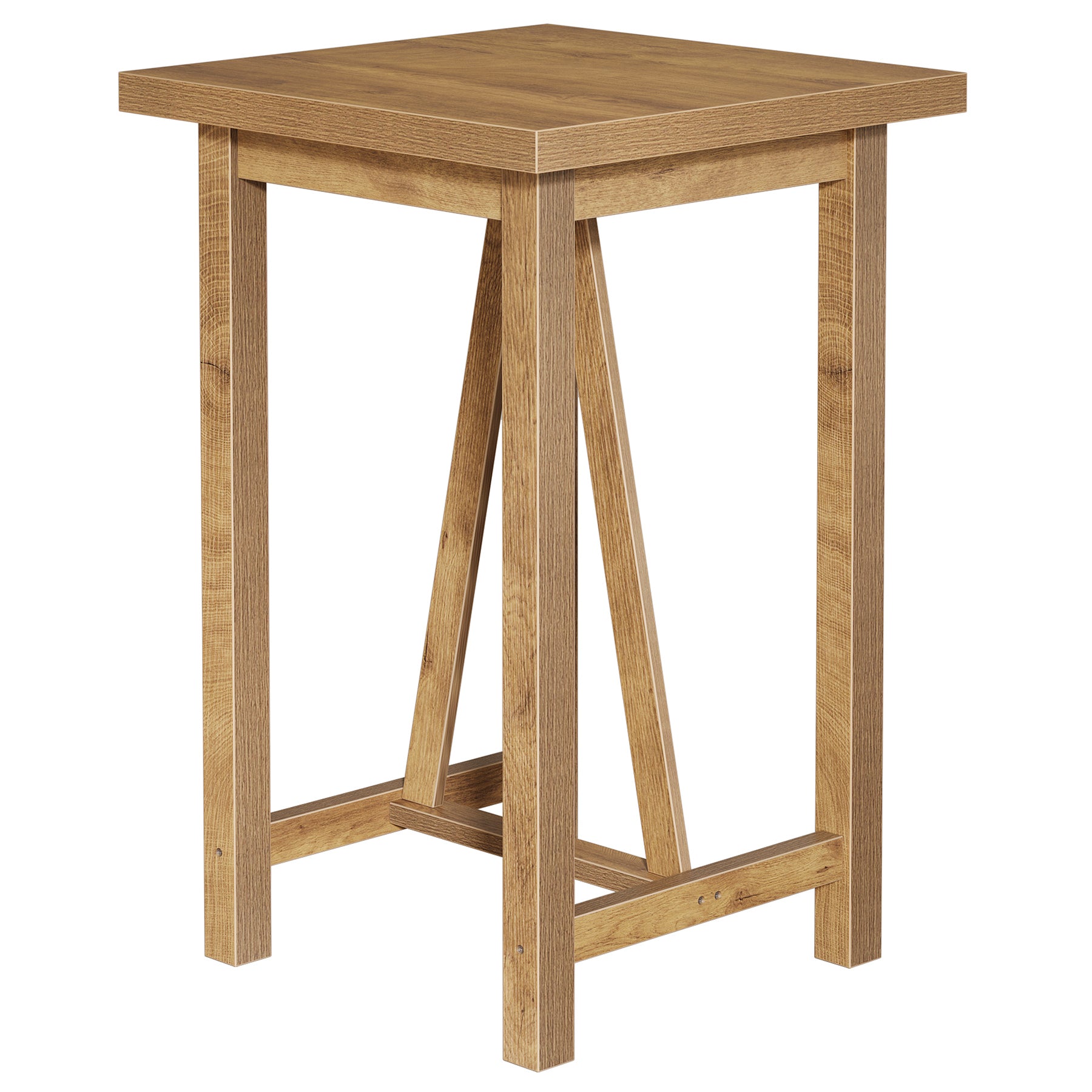 Bartisch in Thekenhöhe 100 cm, quadratischer Pub-Tisch im Landhausstil