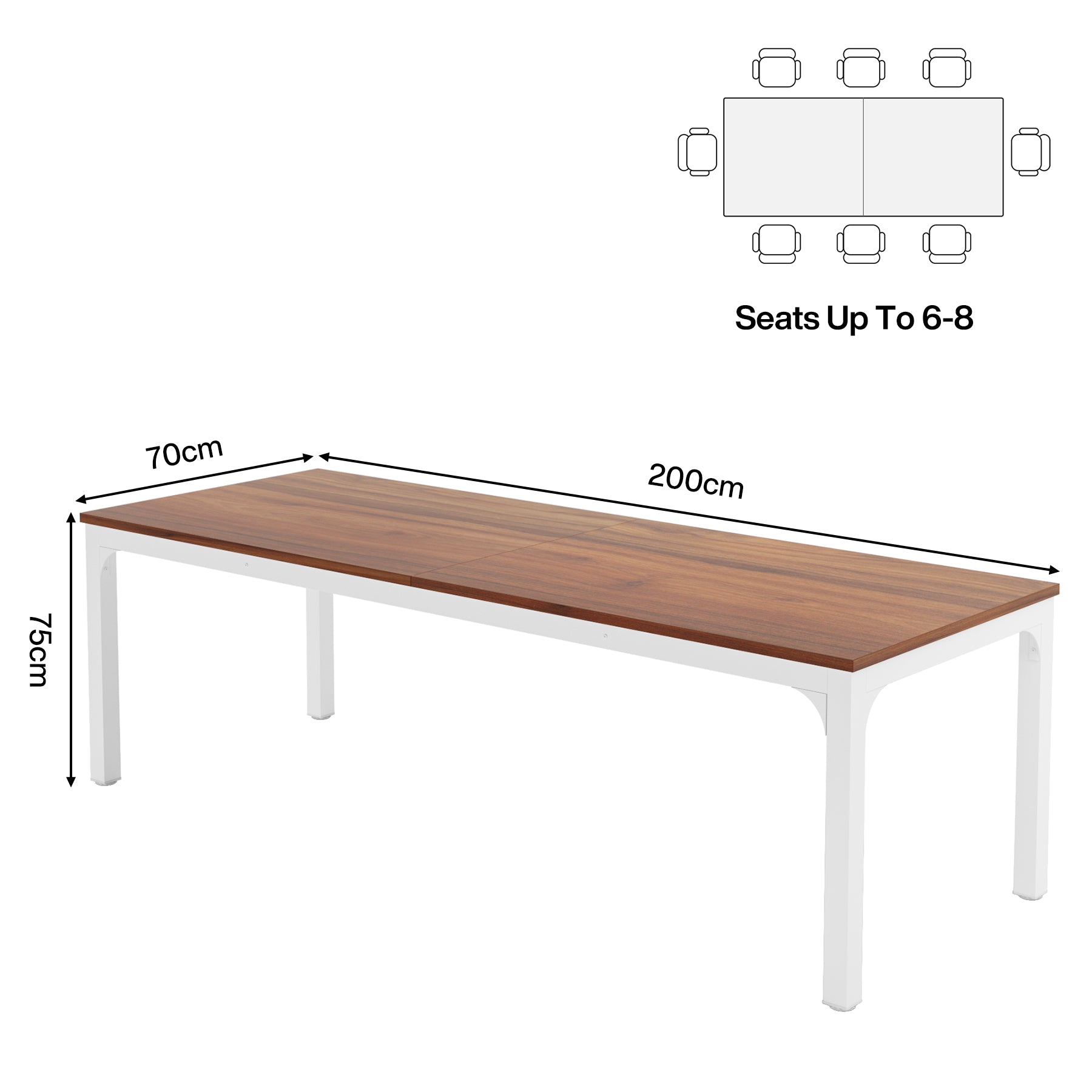 Schreibtisch - Doppelter Computer-Schreibtisch, Bürotisch