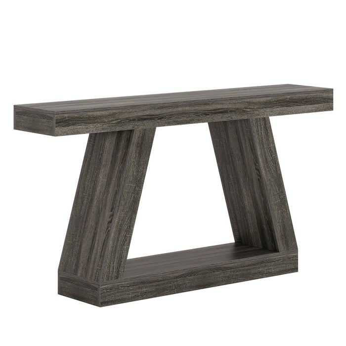 Konsolentisch im Landhausstil, 140cm Sofatisch mit Stauraum