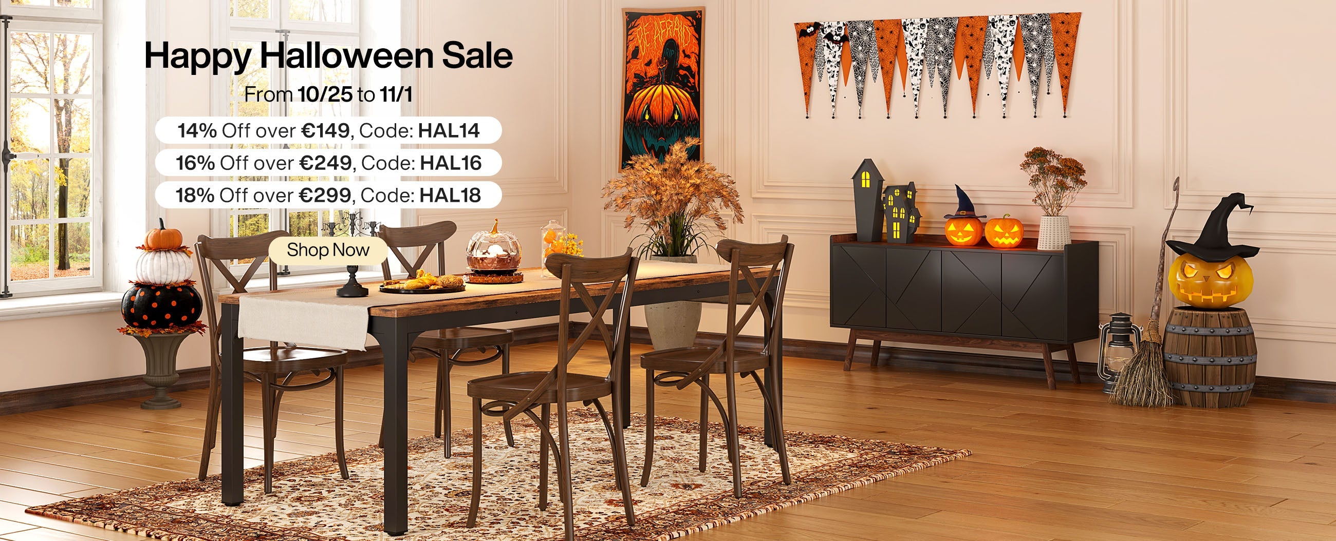 Tribesigns Halloween Sale 2024: Große Rabatte auf Möbel