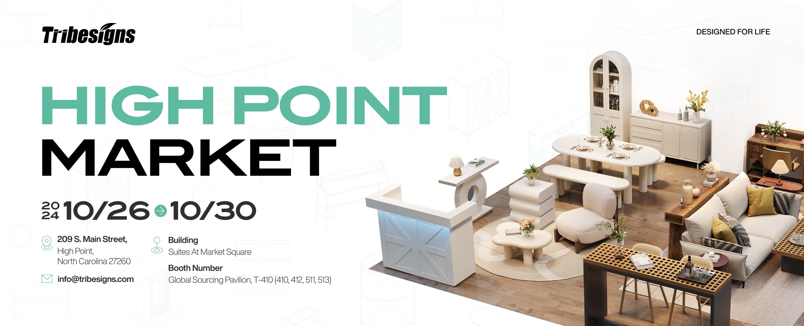 Tribesigns wird im Oktober auf dem High Point Market sein US-Debüt geben