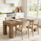 Esstisch 180 cm für 4–6 Personen, Rechteckiger Esszimmertisch im Landhausstil mit Stabilen Beinen 3