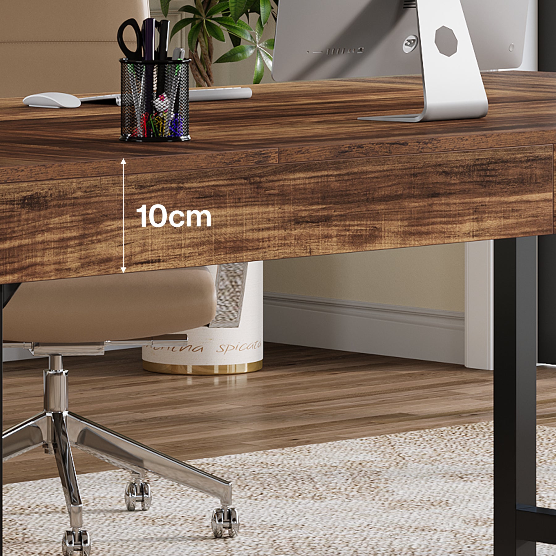 140 cm Bürotisch, einfacher Computertisch für das Home Office
