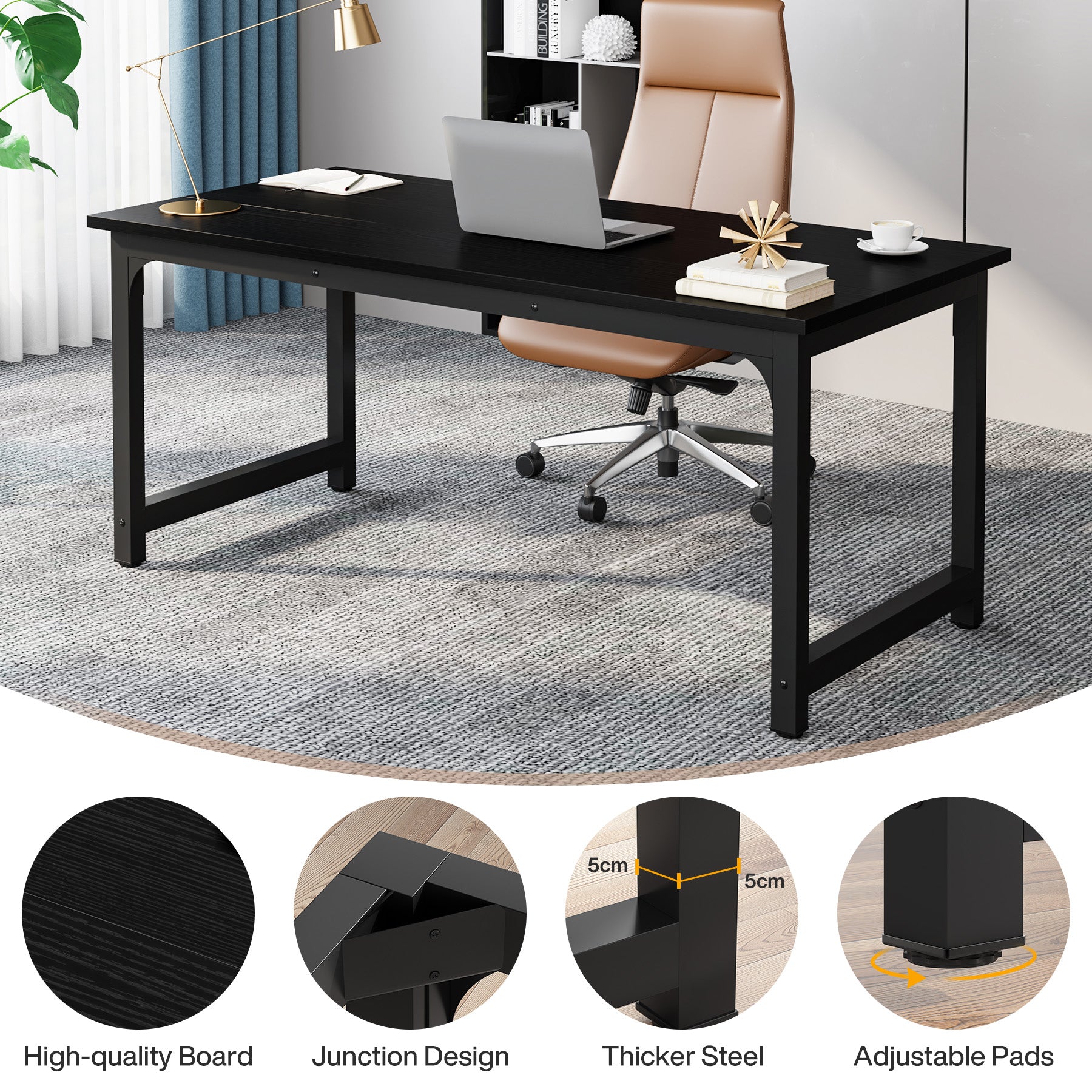 Moderner Computertisch Studie Schreibtisch Arbeitsplatz für Home Office
