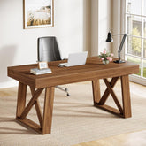 140 cm Schreibtisch - Retro-Bürotisch mit Schublade 3