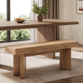 Tribesigns Sitzbank 120 cm im Landhausstil Flur, Schlafzimmer & Esszimmer mit V-Gestell 3