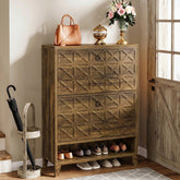 80 cm Schuhschrank-Organizer mit 2 Klappschubladen 3