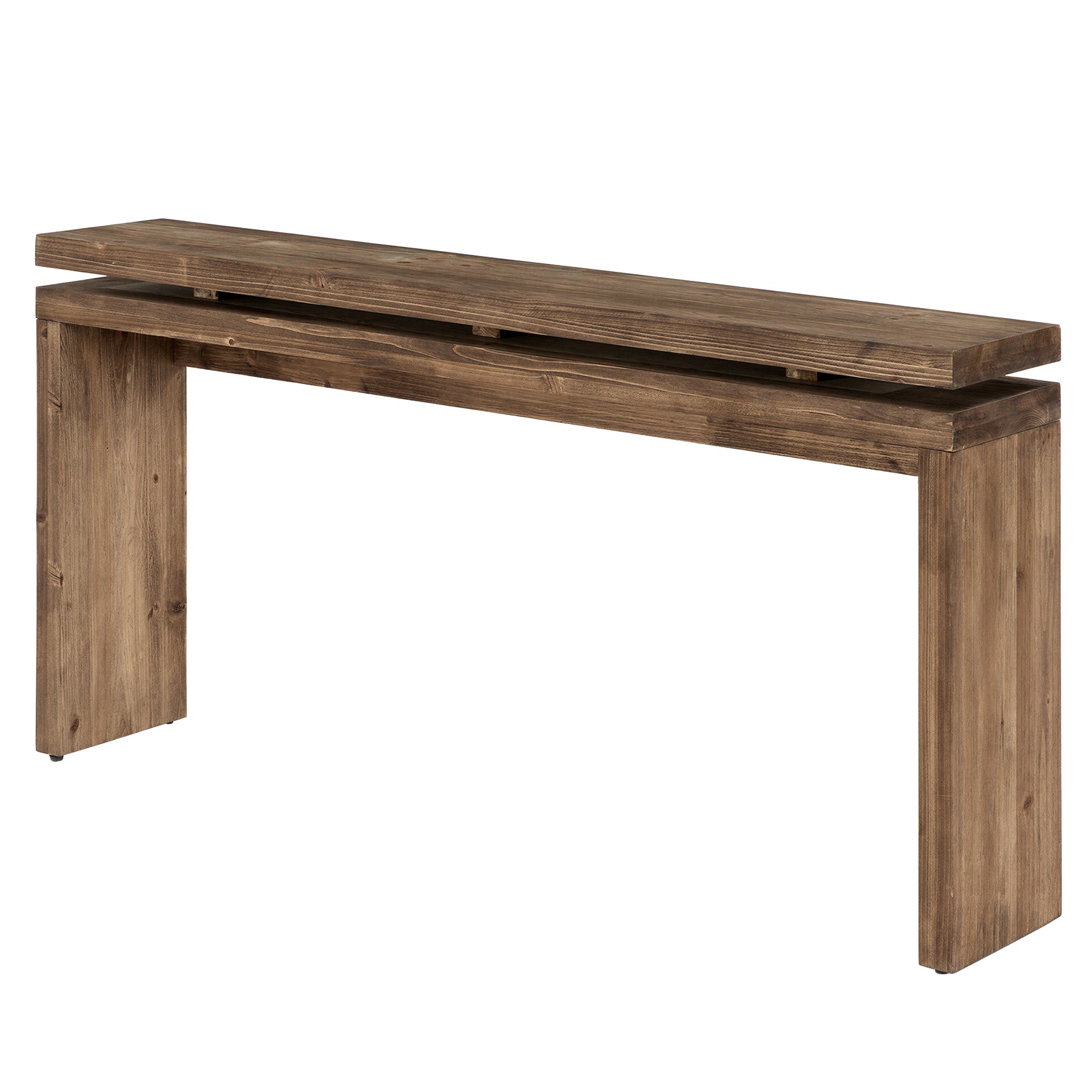 Tribesigns Konsolentisch aus Massivholz 160 cm, Schmaler Flurtisch im Landhausstil