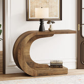 110 cm C-förmiger Mid-Century Modern-Konsolentisch für den Eingangsbereich 3