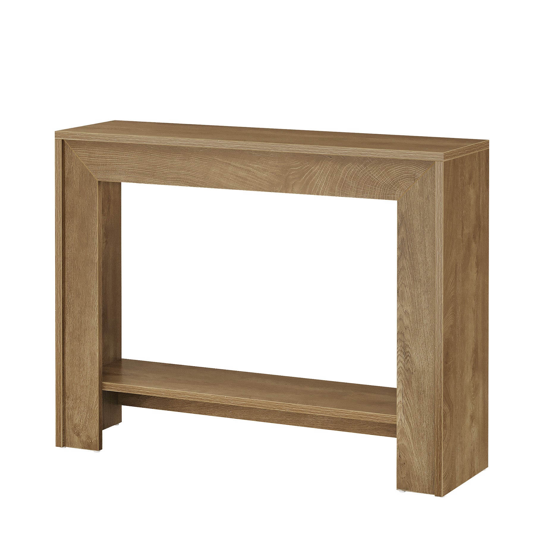 Tribesigns Konsolentisch 105 cm Schmal, Flurtisch mit 2 Ablagen für Eingangsbereich & Wohnzimmer