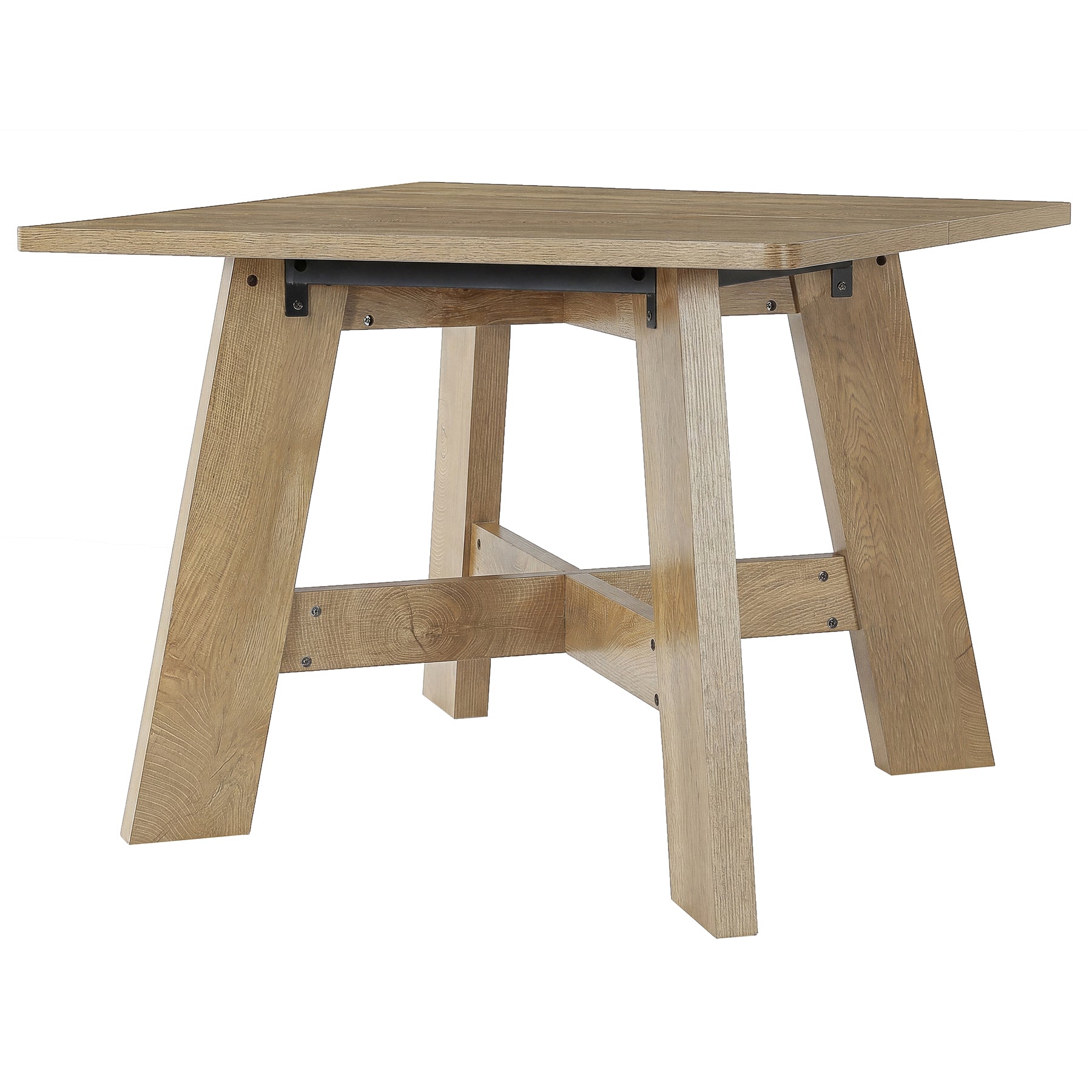 Tribesigns Quadratischer Esstisch 100x100 cm für 4–6 Personen, Platzsparender Küchentisch mit Sockelfuß