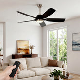 Tribesigns Deckenventilator mit Licht 132 cm, LED Deckenventilator mit Fernbedienung, Reversibler DC-Motor, 5 Flügel 3