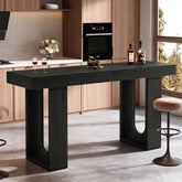 Tribesigns Bartisch 180 cm, Hochtisch in Thekenhöhe, Moderner Stehtisch für Küche, Bar & Essbereich 3