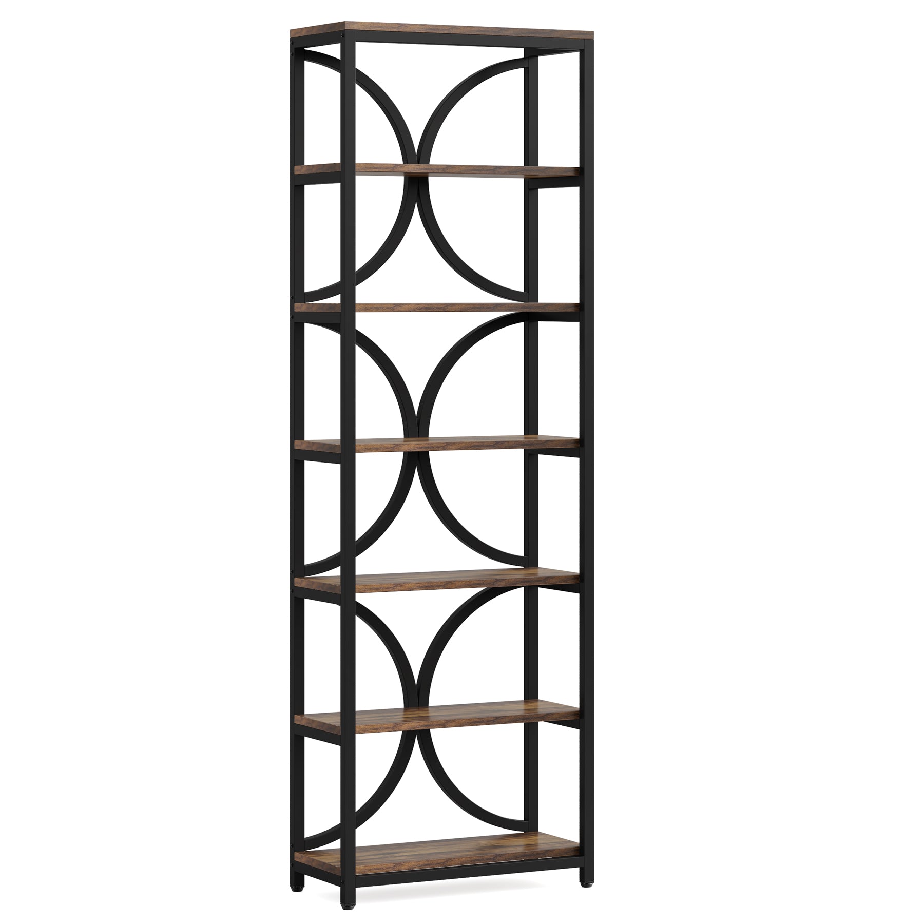 200 cm hohe Industrieregale in Braun für Wohnzimmer & Homeoffice