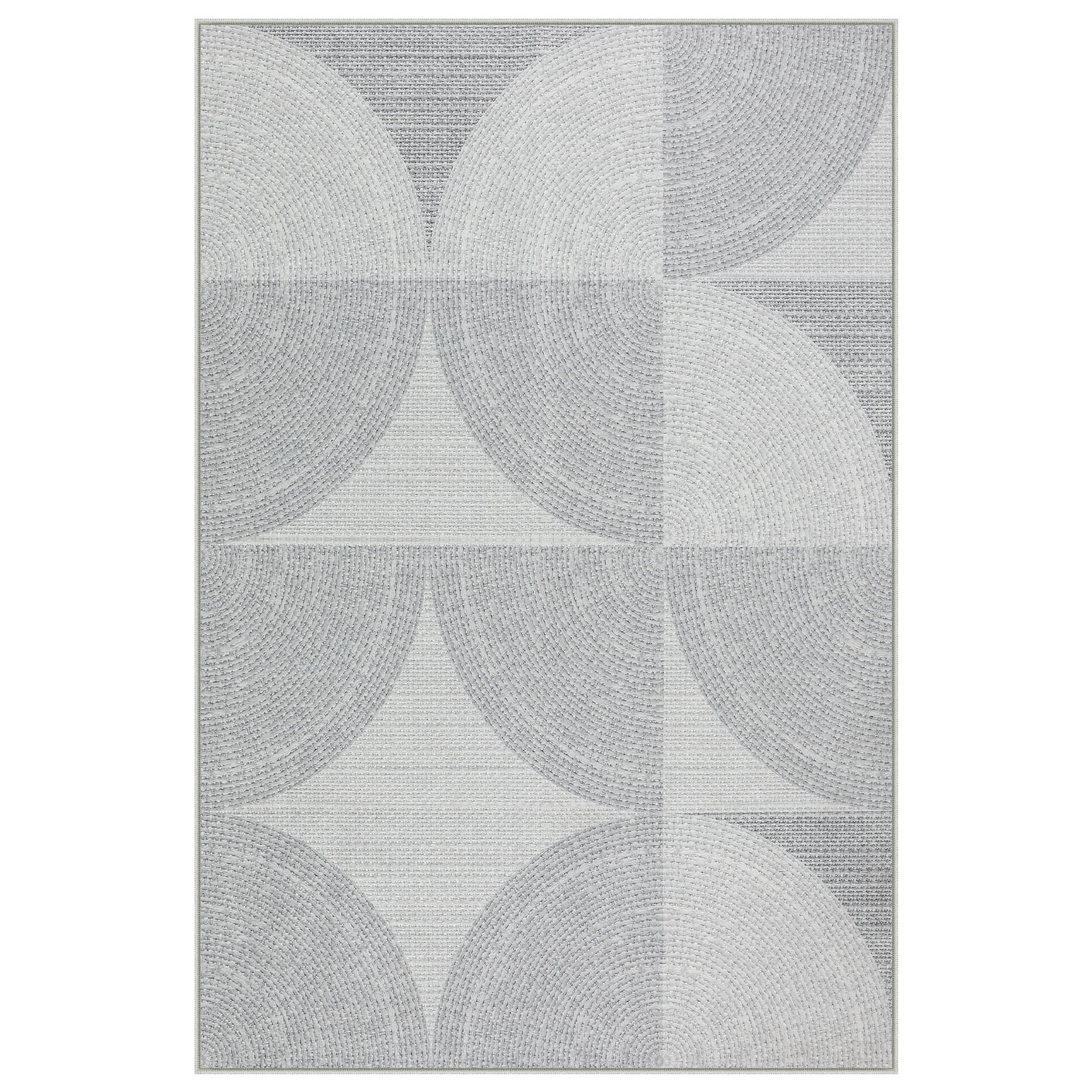 Tribesigns Geometrischer Teppich, Moderner Kurzflor Wohnzimmerteppich, Waschbar & Rutschfest