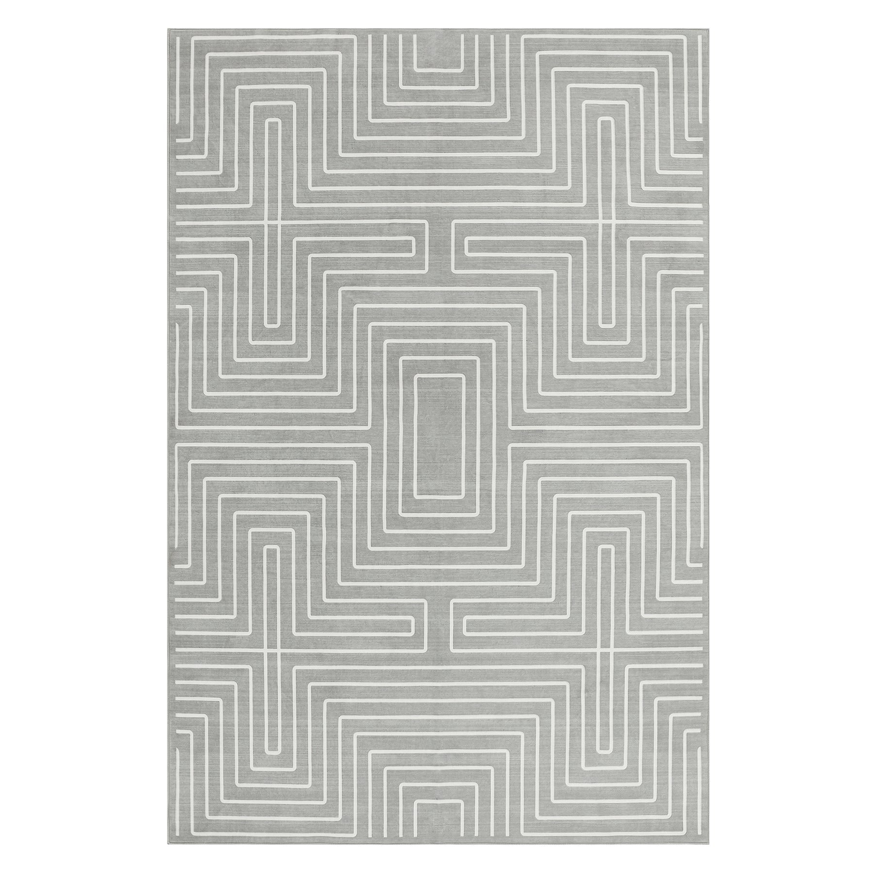 Tribesigns Geometrischer Kurzflorteppich, rutschfeste Rückseite, maschinenwaschbar bis 30 °C, OEKO-TEX-zertifiziert