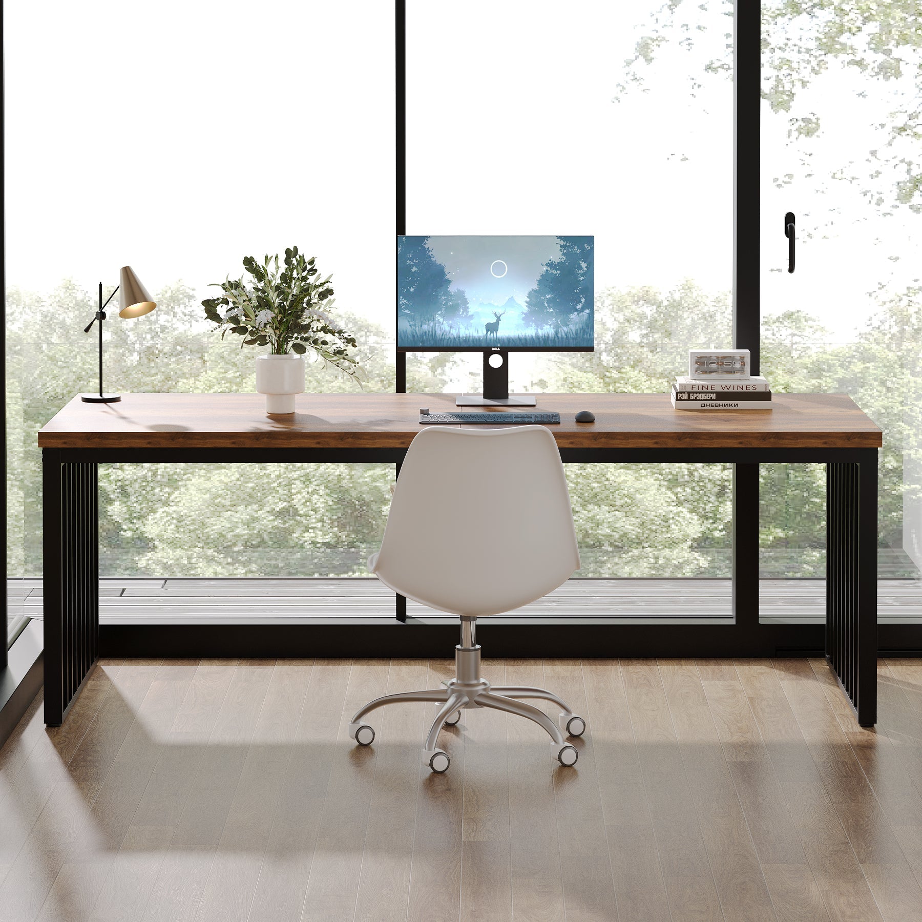 180cm Schreibtisch, Computertisch, Bürotisch, Konferenztisch