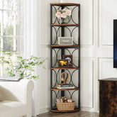 Tribesigns Corner Shelf, 67" Corner Bookshelf Bookcase 6-Tier Storage Rack Tribesigns 3