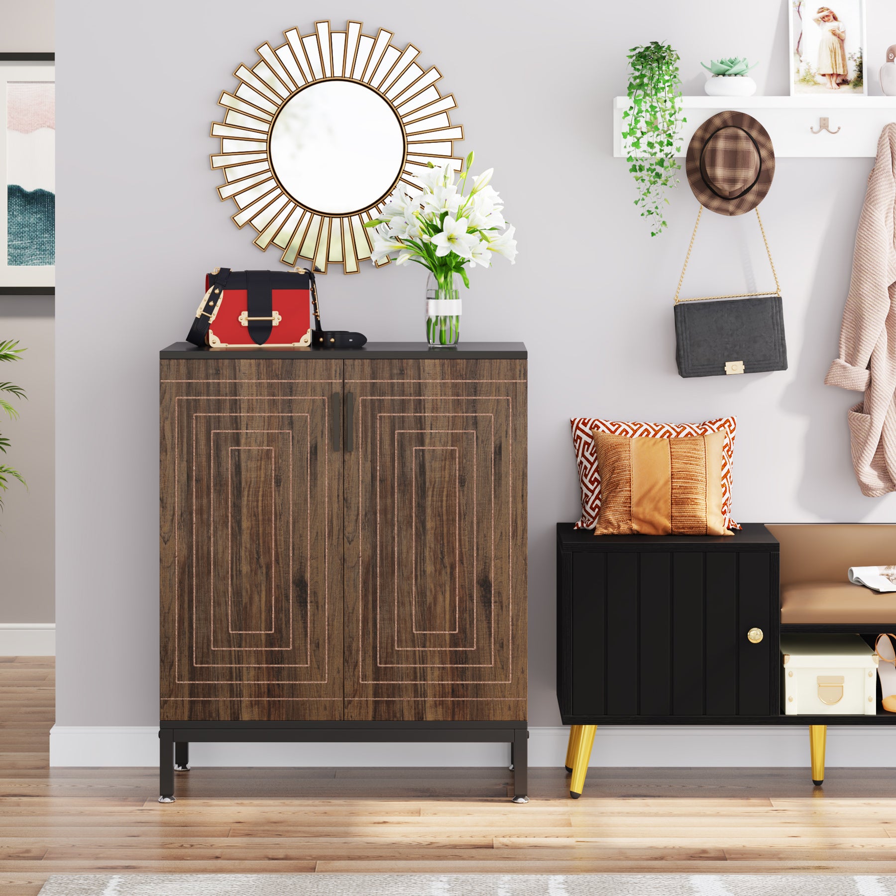 Schuhschrank: Moderne Schuhaufbewahrung für Wohnzimmer