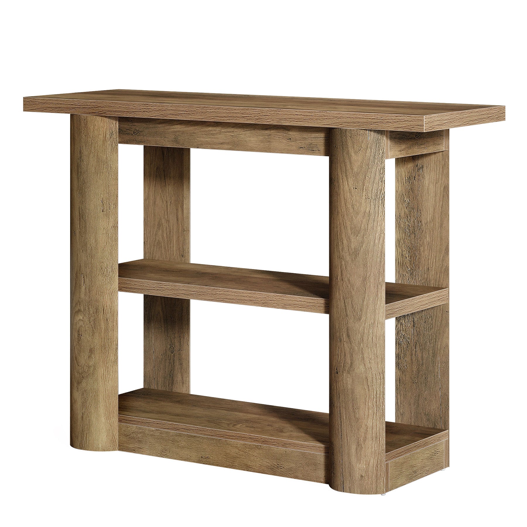 Tribesigns Konsolentisch Landhausstil 105 cm, Schmaler Flurtisch mit 3 Ablagen & Stauraum