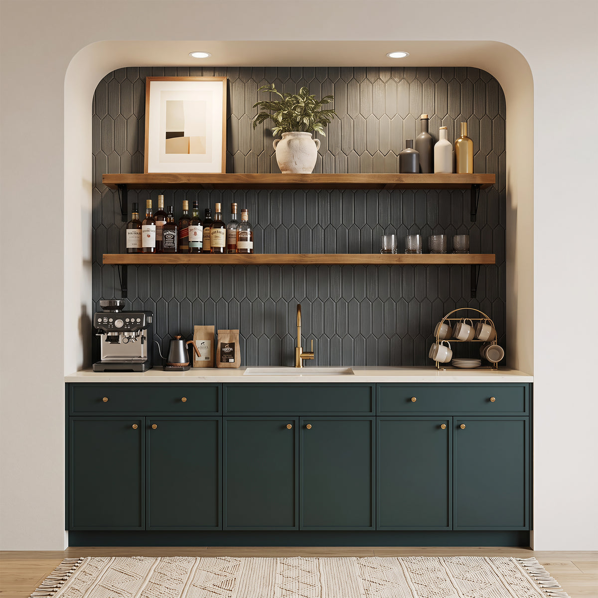 Tribesigns Wandklapptisch 160 cm aus Kiefernholz, klappbar mit Metallhalterungen