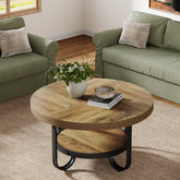 79 cm Couchtisch, 2-stufiger Mitteltisch, Cocktail-Teetisch mit Ablagen 3