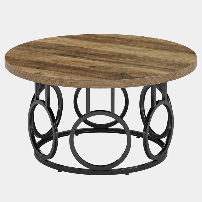 80 cm Couchtisch, rustikaler Mitteltisch Snacktisch